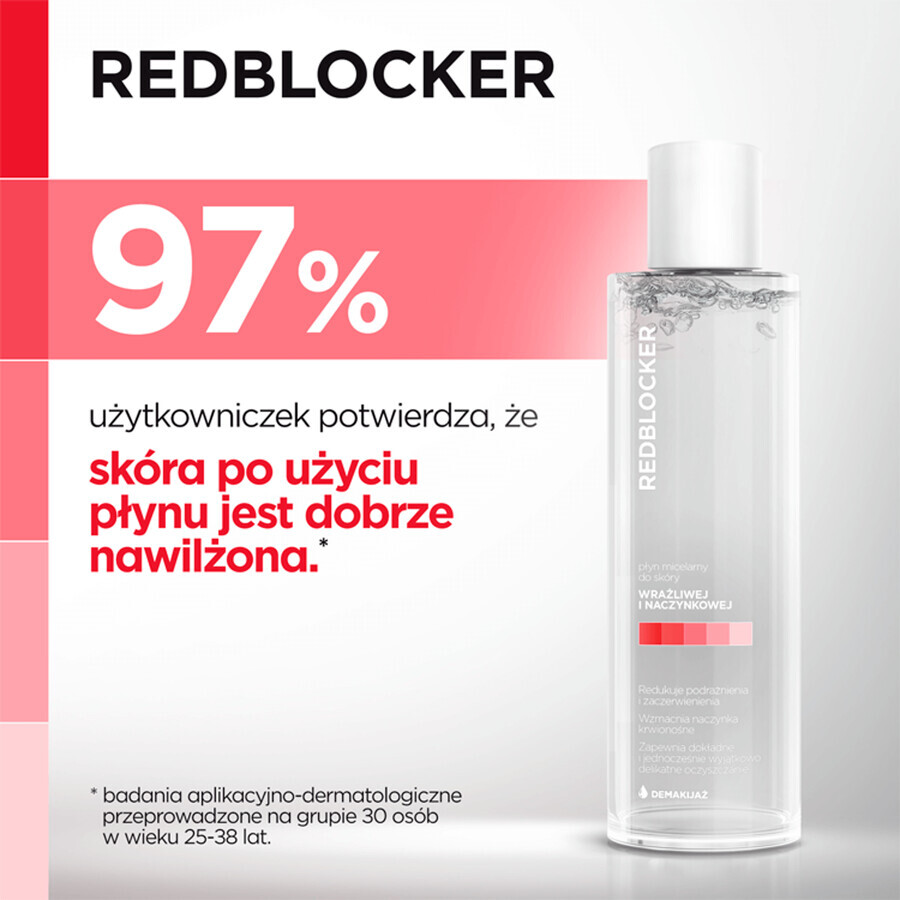 Redblocker, fluido micellare, rinforza i vasi sanguigni, 200 ml