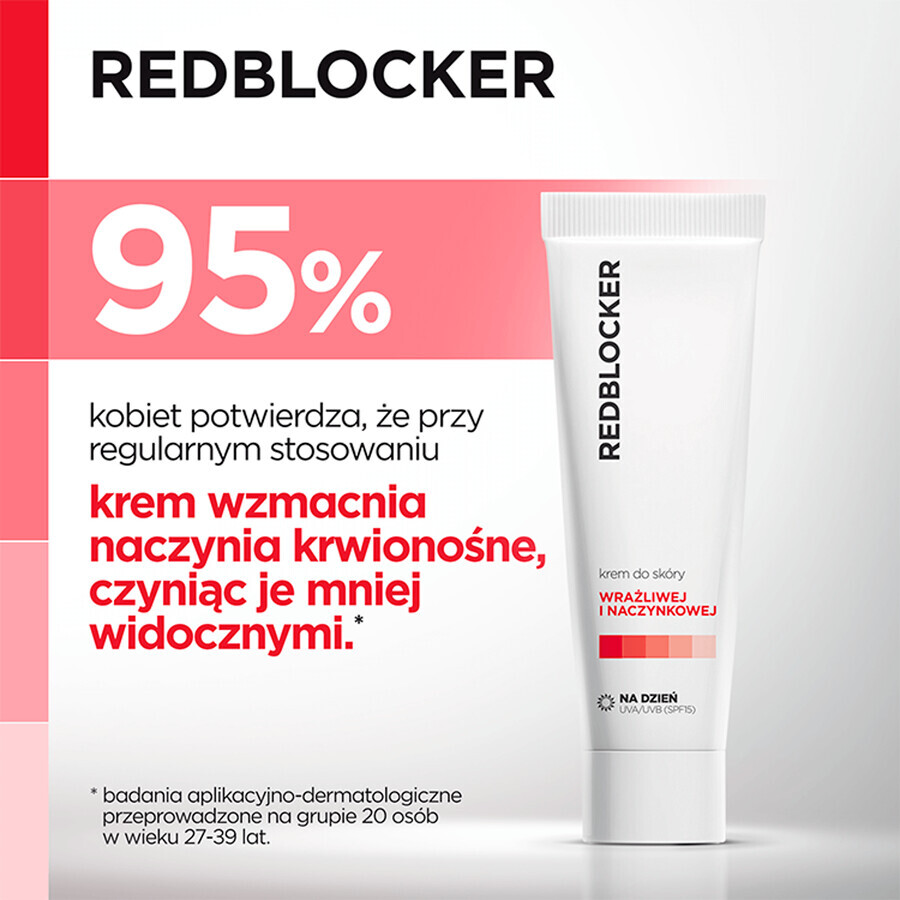 Redblocker, cremă pentru piele capilară, 50 ml