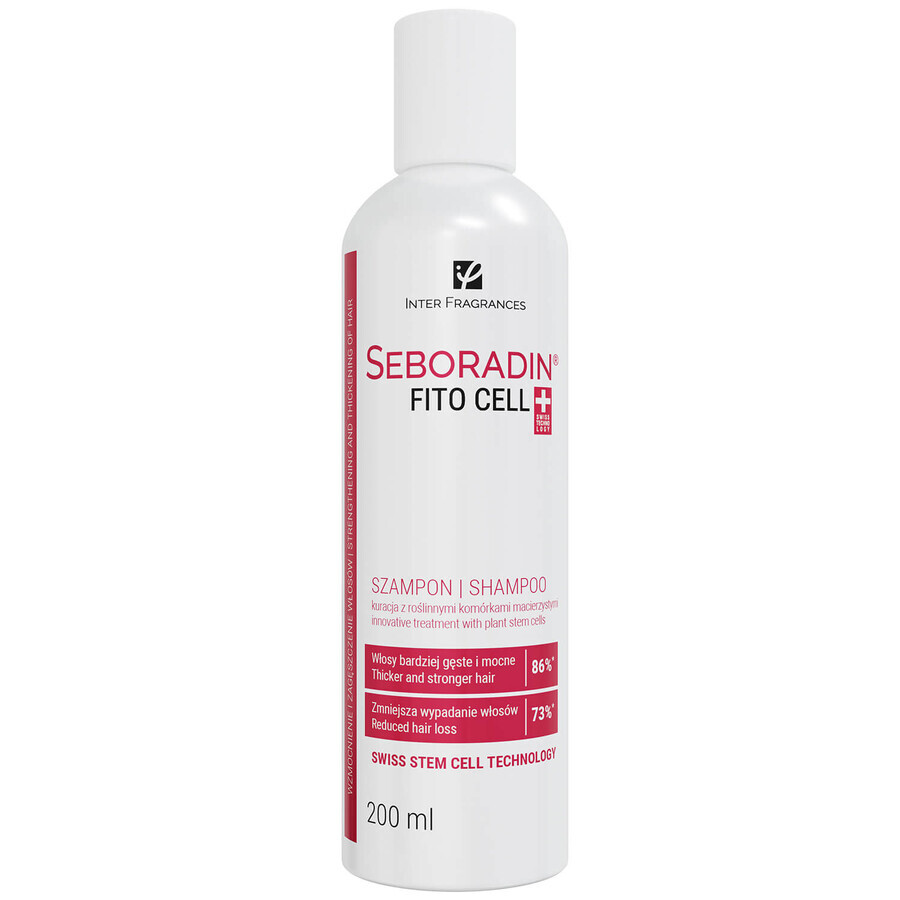 Seboradin FitoCell, Șampon de întărire a părului cu celule stem vegetale, 200 ml