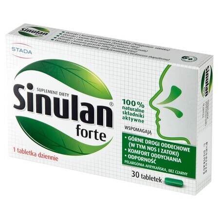 Sinulan Forte, 30 comprimate