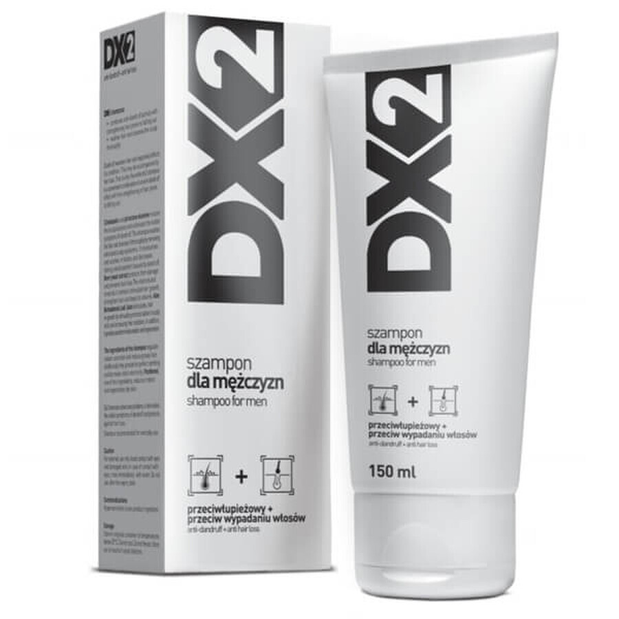DX2, Șampon anti-mătreață și împotriva căderii părului pentru bărbați, 150 ml AMBALAJ CONTAMINAT