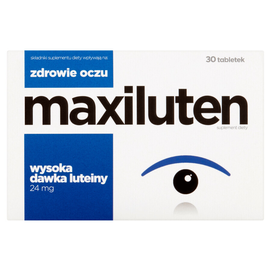 Maxiluten, luteină 24 mg, 30 comprimate