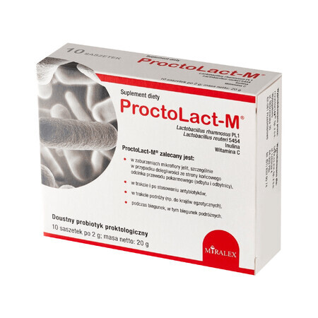 ProctoLact-M, 2 g x 10 plicuri