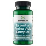 Swanson Essential Amino Acid Complex, AjiPure complex de 9 aminoacizi esențiali, 60 capsule vegetale