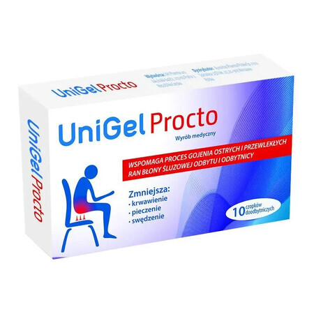 UniGel Procto, supozitoare rectale, 10 bucăți