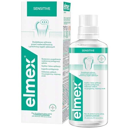 Elmex Sensitive apă de gură, 400 ml