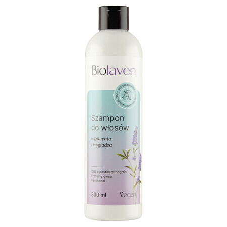 Biolaven Organic, șampon pentru păr, întărește și netezește, 300 ml