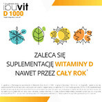 Ibuvit D 1000, vitamina D pentru copii de peste 1 an, adolescenți și adulți, 30 de capsule de tip twist-off