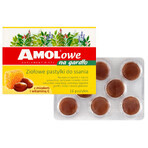 AMOL pour la Gorge, pastilles aux herbes avec du miel et de la vitamine C, 16 pièces