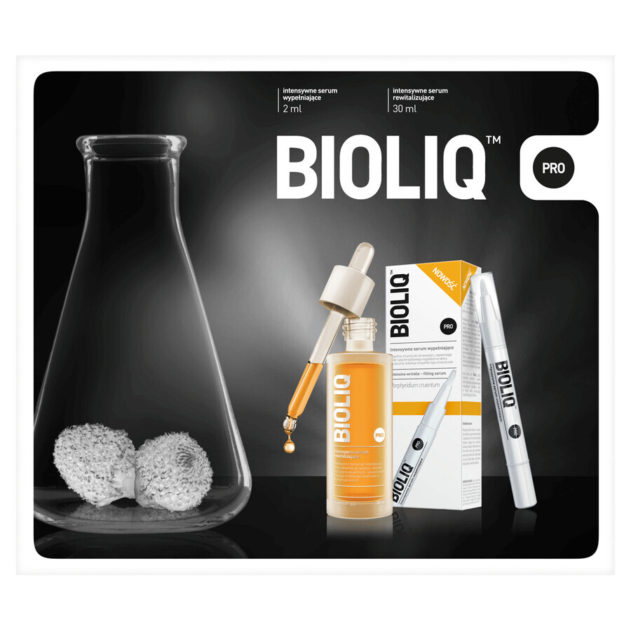 BIOLIQ Pro, siero intensivo rivitalizzante, 30 ml + siero intensivo rimpolpante, 2 ml, 1 set