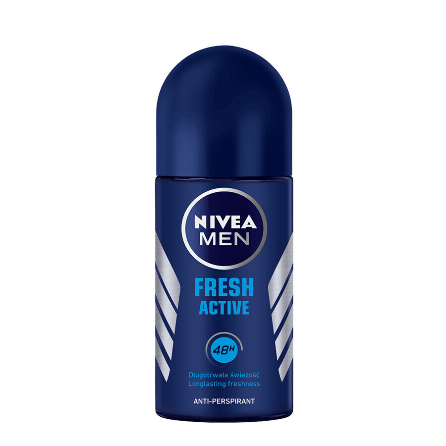 Nivea Men Fresh Active, antiperspirant roll-on pentru bărbați, 48h, 50 ml