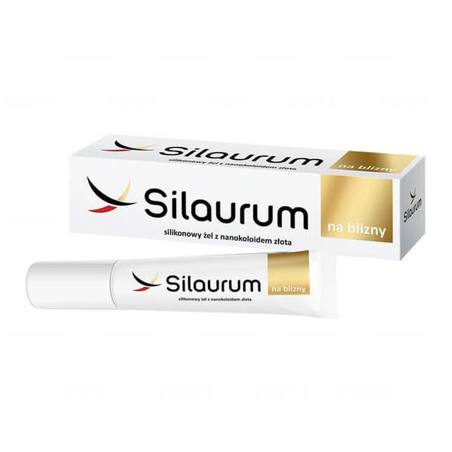 Silaurum pentru cicatrici, gel de silicon pentru cicatrici cu nanocolloid de aur, 15 ml