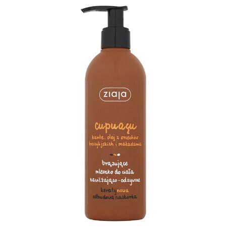 Ziaja Cupuacu, leche corporal bronceadora hidratante y nutritiva, 300 ml