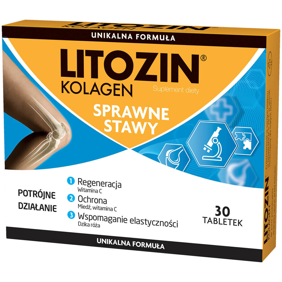 Litozin Kolagen, 30 comprimate