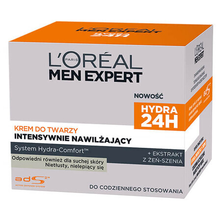 L'Oreal Men Expert Men Hydra 24h Intensive Moisturising Face Cream, 50 ml