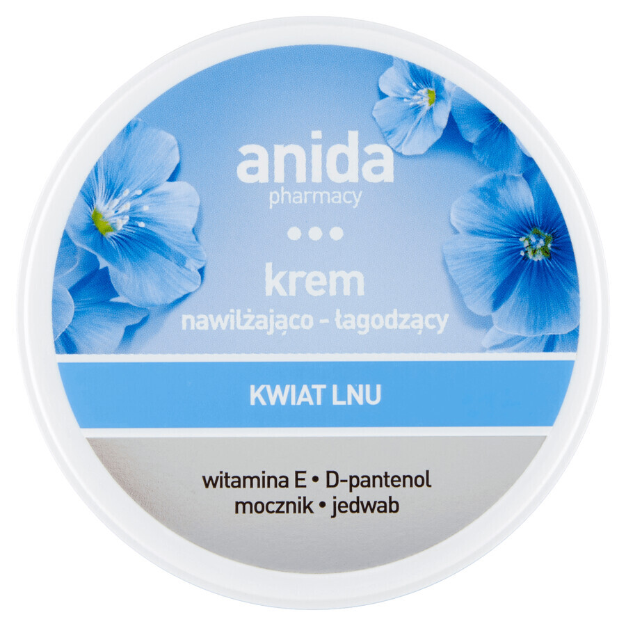 Anida, crème hydratante et apaisante, fleur de lin, 125 ml