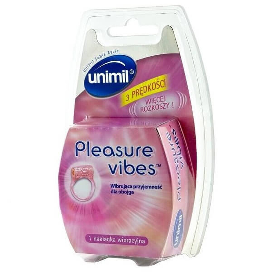 Unimil Pleasure vibes, vibrator, 3 intensity levels, 1 pc.