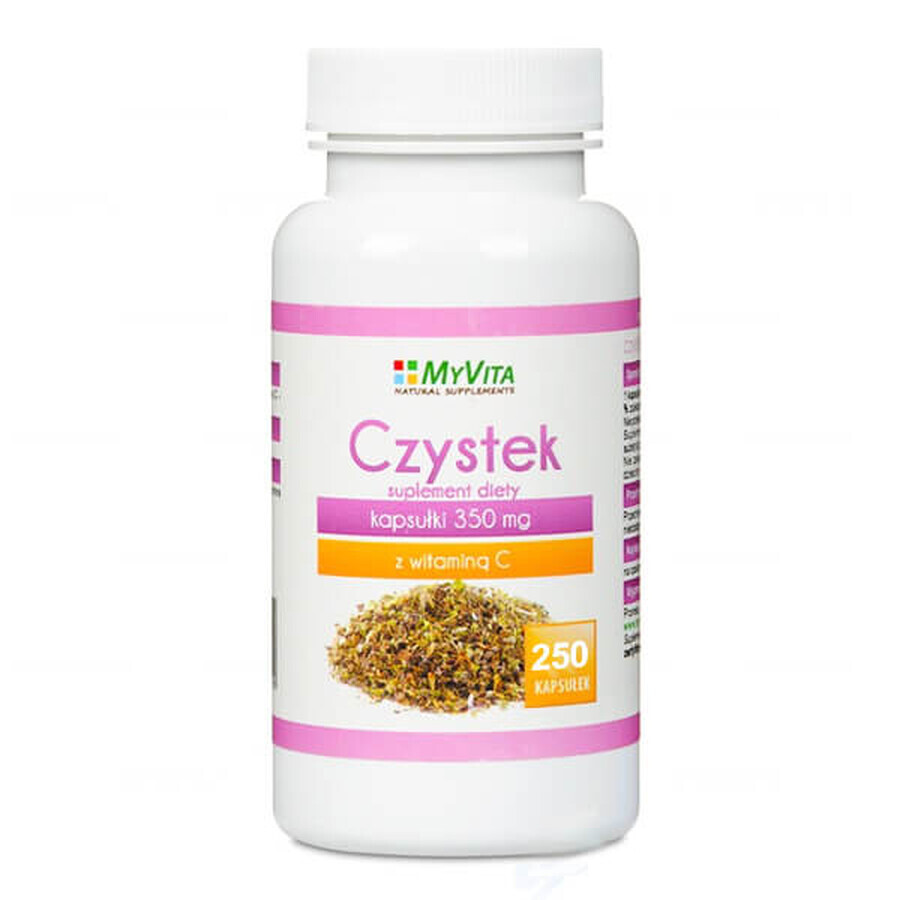 MyVita Chaste cu vitamina C, 250 capsule