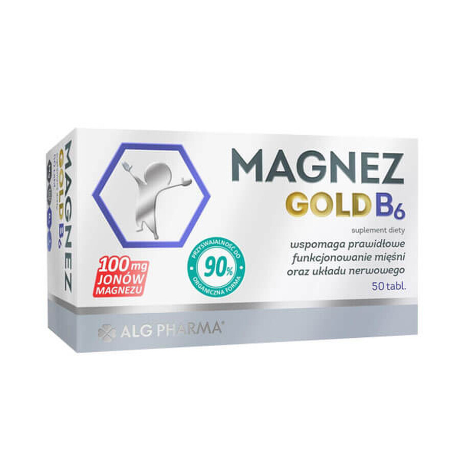 Magnesium Gold B6, 50 comprimate