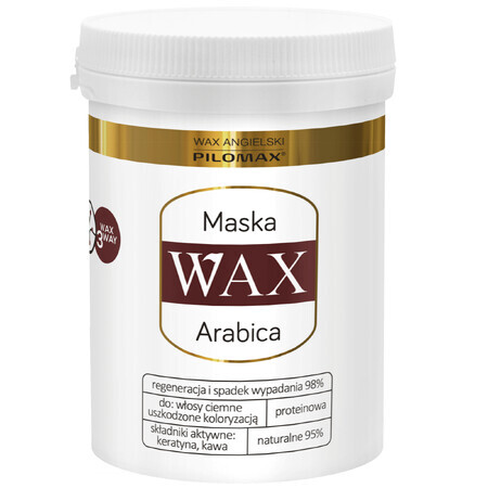 WAX Pilomax, Colour Care, Arabica, Mască regenerantă pentru părul închis la culoare, 240 ml