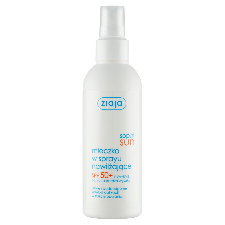 Ziaja Sopot Sun, leche hidratante en spray, FPS 50+, 170 ml