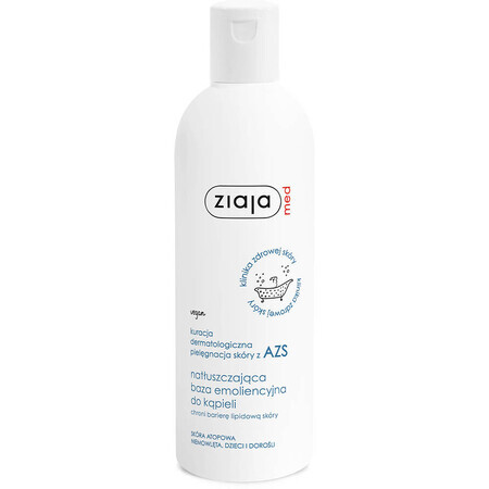 Ziaja Med Tratament dermatologic pentru AD, Baza de baie emolientă grasă, 270 ml