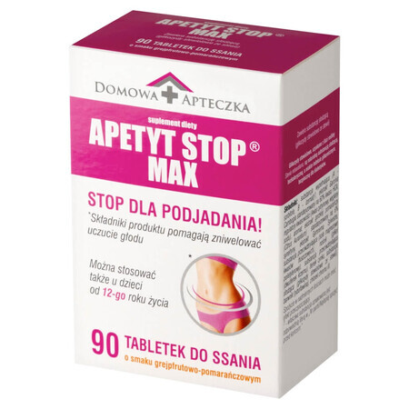 Appetite Stop Max, aromă de grapefruit-portocaliu, 90 de pastiluțe