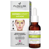 Flos-Lek DermoExpert Anti Acne, peeling acid normalizant, pentru noapte, 30 ml