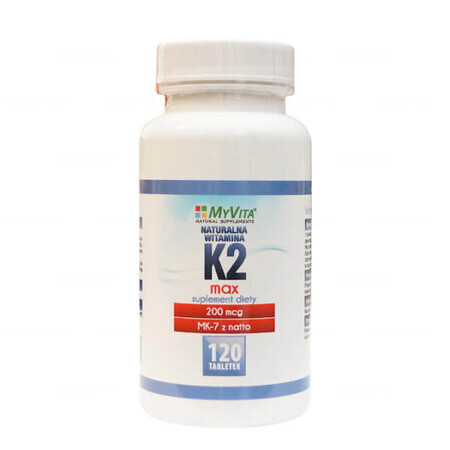 MyVita Natural vitamina K2 200 µg MAX, 120 comprimate