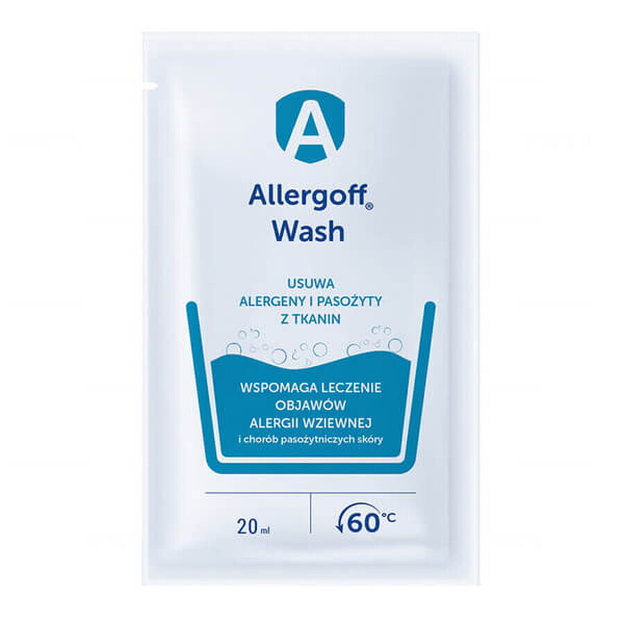 Allergoff, lichid pentru țesături, neutralizator de alergeni, fiole, 6 x 20 ml