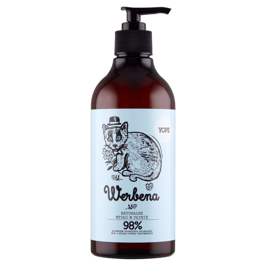 Yope Verbena, savon liquide naturel pour les mains, 500 ml