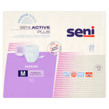 Seni Active Plus, absorbent panties, Medium, 80-110 cm, 10 pieces