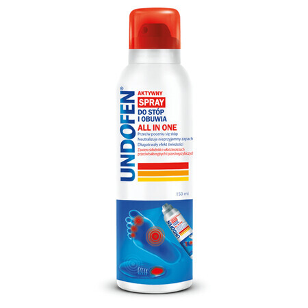 Undofen, spray activ pentru picioare și încălțăminte, totul într-unul, 150 ml