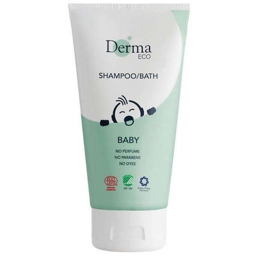 Derma Eco Baby, șampon, săpun de baie pentru bebeluși din prima zi, 150 ml