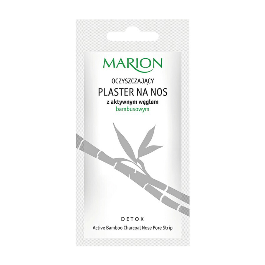 Marion Detox, plasture pentru nas, cărbune de bambus activat, 1 bucată