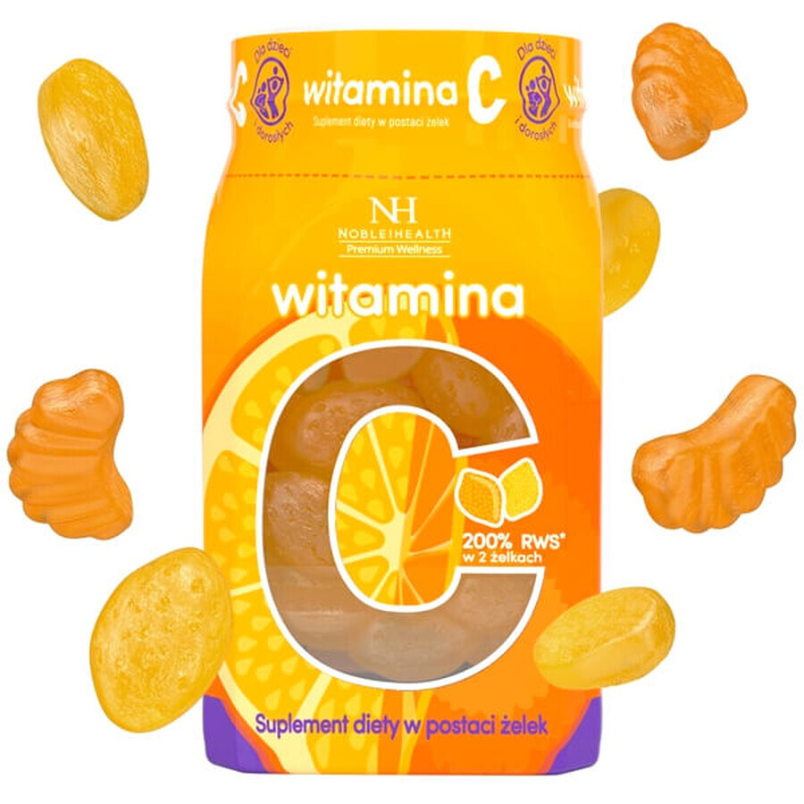 Noble Health Vitamina C, jeleuri, 300 g