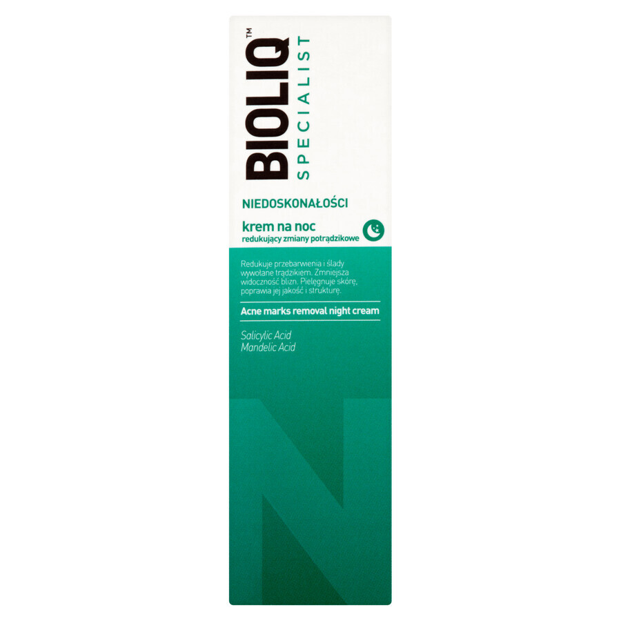 Bioliq Specialist Imperfections, nachtcrème die acne-laesies vermindert, 30 ml