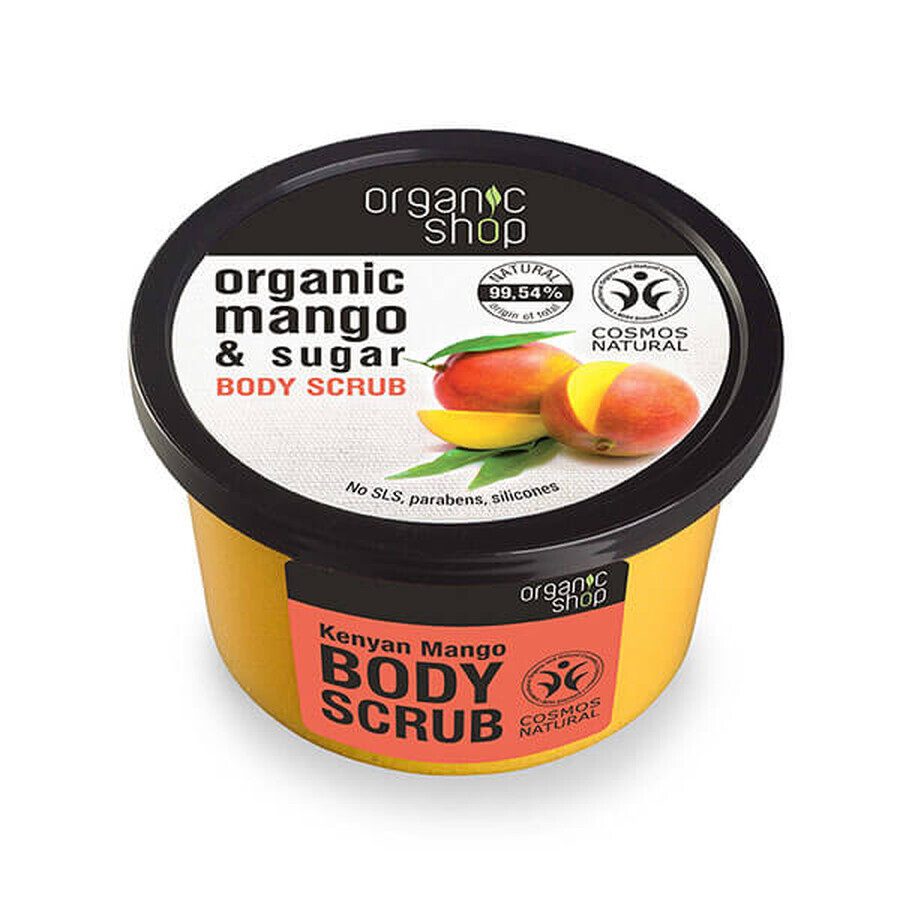 Organic Shop, Exfoliant de corp cu zahăr, Kenyan Mango, 250 ml