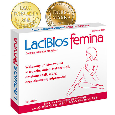 LaciBios Femina, 10 capsule
