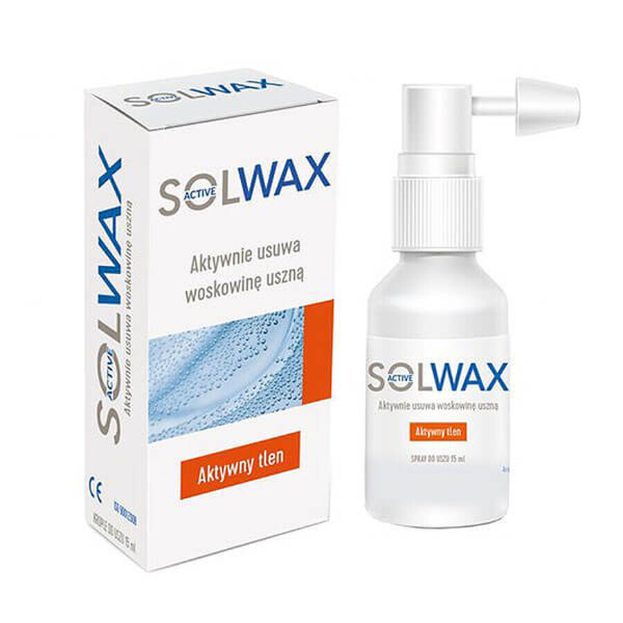 Solwax Active, spray pentru urechi, 15 ml