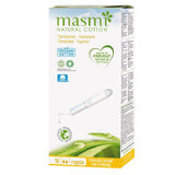 Masmi Natural Cotton, tampoane sanitare din bumbac organic, Regular, 16 bucăți