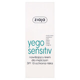 Ziaja Yego Sensitiv, crema hidratante, FPS 10, 50 ml