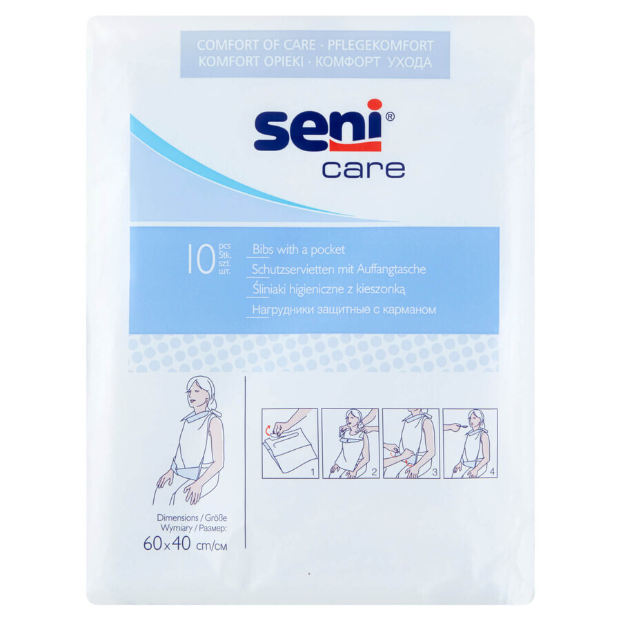 Seni Care, bavete pentru adulți, 10 bucăți