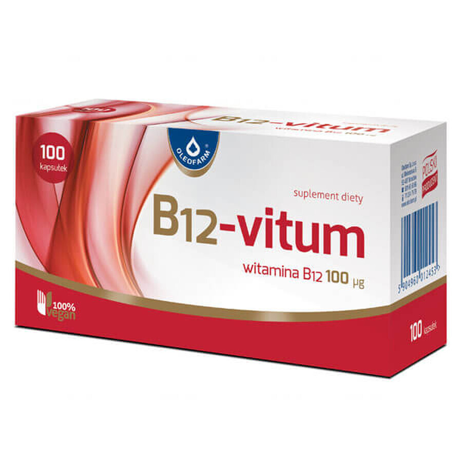 B12-Vitum, vitamina B12 100 µg, 100 capsule