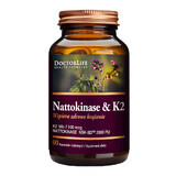 Doctor Life Nattokinase & K2, nattokinase + vitamin K, 60 capsules