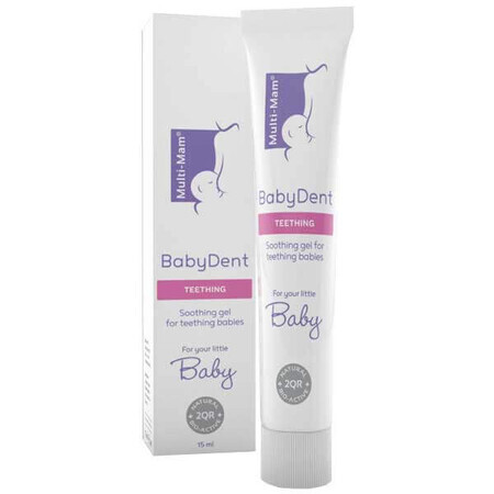 Multi-Mam BabyDent, gel pentru dentiția bebelușilor, 15 ml