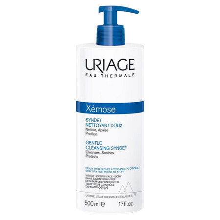 Uriage Xemose, Gentle gel-cream for gentle cleansing of the face and body, very dry skin, 500 ml