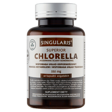 Singularis Superior, Chlorella 550 mg, 60 capsule