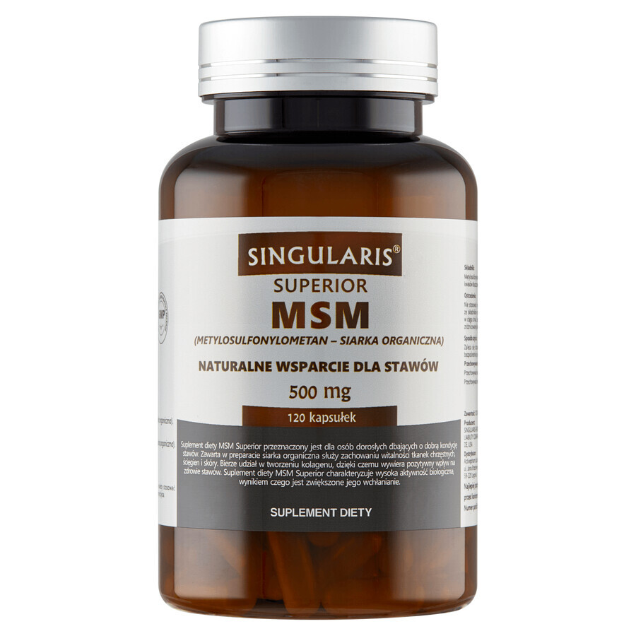 Singularis Superior, MSM 500 mg, 120 capsule