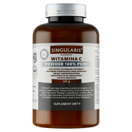 Singularis Superior Vitamin C Powder 100% Pure, 500 g